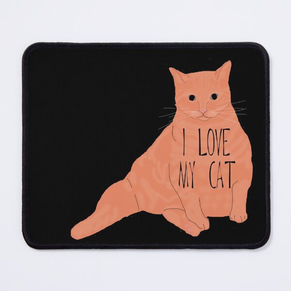Item preview, I Love My Orange Tabby Cat designed and sold by Amy Hadden.