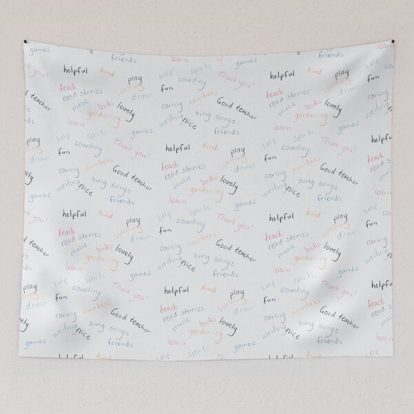 Item preview, Hand written words to describe what kids love about their teachers and school designed and sold by C-L-Cs.