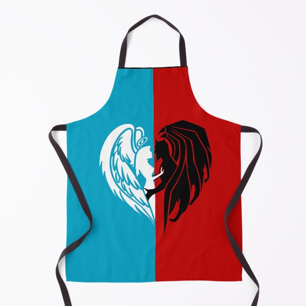 Item preview, Angel And The Demon Lovely Couple Heart designed and sold by anjanaartz.