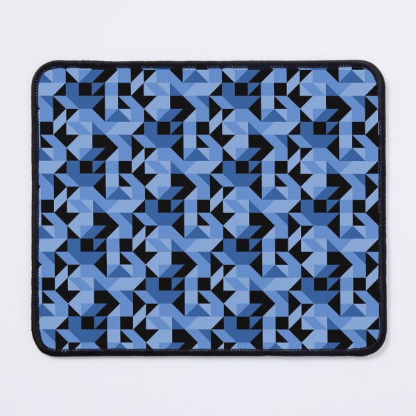 Item preview, Denim Retro Geometric Mosaic designed and sold by weirdAffect.