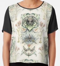 Antique pattern - Spider and Moths Chiffon Top