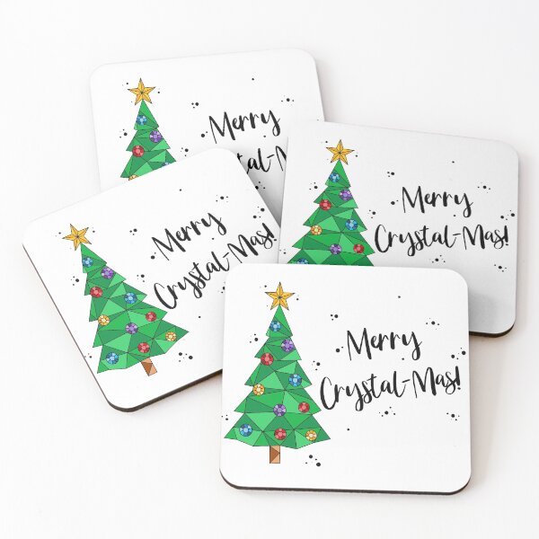 Item preview, Merry Crystal-Mas Geometric Christmas Tree & Dots designed and sold by ContempoCrystal.