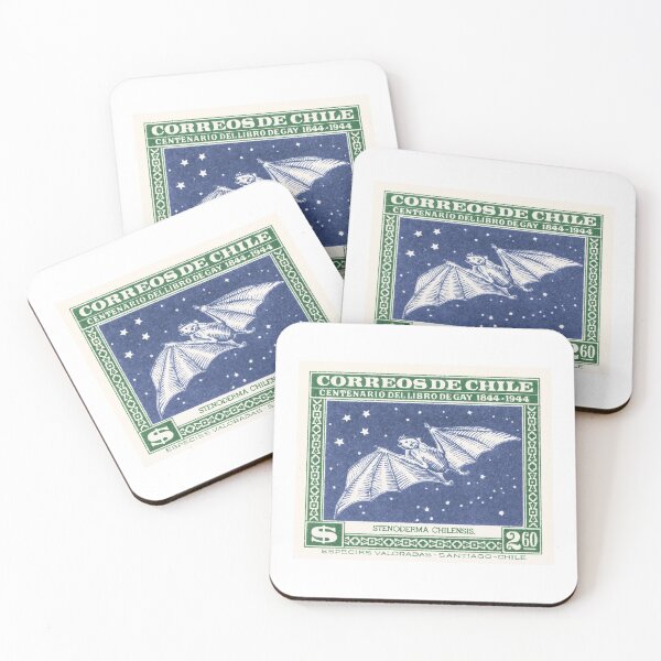 Item preview, 1948 CHILE Red Fruit Bat Postage Stamp designed and sold by retrographics.