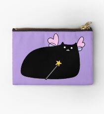 Chubby Black Cat Fairy Zipper Pouch