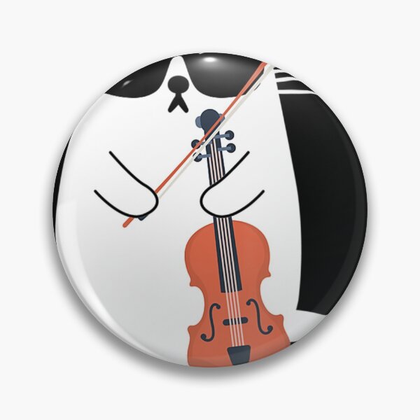 Item preview, Funny Cat Wearing Sunglasses Playing Violin Viola Musician designed and sold by VincenzoAhren.