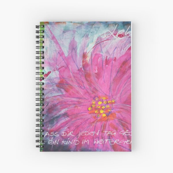Frühlingserwachen: »pink daisy« Spiralblock
