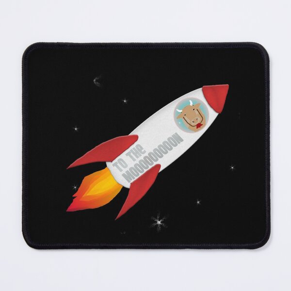 Item preview, Cow in a Rocket Ship to the Moooooon designed and sold by Amy Hadden.