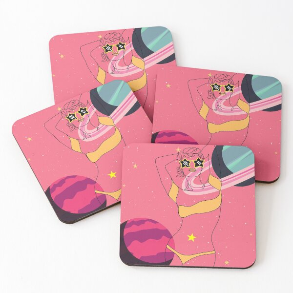 Item preview, Pink Space Bikini Chick designed and sold by ArtbyLeahAlexis.