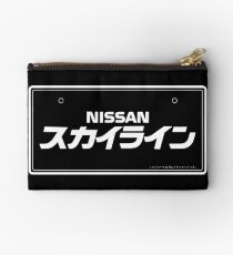 NISSAN N カ ン ン ン (NISSAN skyline) white Studio Pouch