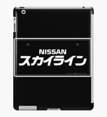 NISSAN N カ ン ン ン (NISSAN skyline) white iPad Case/Skin