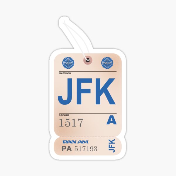 Item preview, PAN AM vintage baggage tag designed and sold by LisSteindorff.