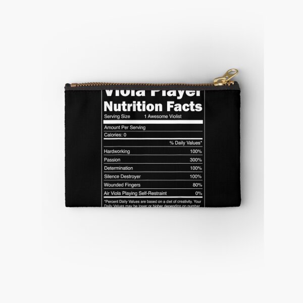 Item preview, Music Funny Nutrition Facts Viola Player designed and sold by VincenzoAhren.