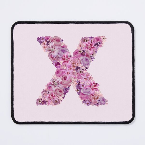 Item preview, Letter X | Pink Flower Pattern | Letter Art | Typography designed and sold by hayleylauren.