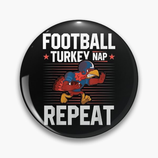 Item preview, Football Turkey Nap Repeat Funny Sport Thanksgiving chicken designed and sold by KimberlyOppen.