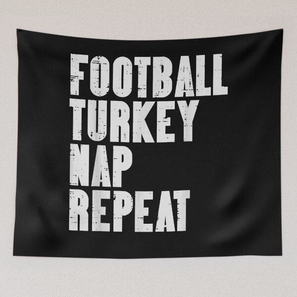 Item preview, Football Turkey Nap Repeat Funny Sport Thanksgiving designed and sold by KimberlyOppen.