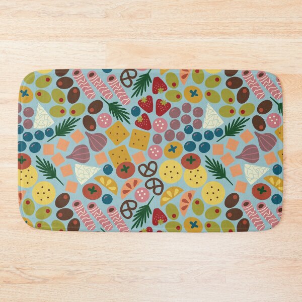 Item preview, "Charming Charcuterie" Designer Food Fun Foodie Kitchen Fruit Vegetable Print designed and sold by victoriabdesign.