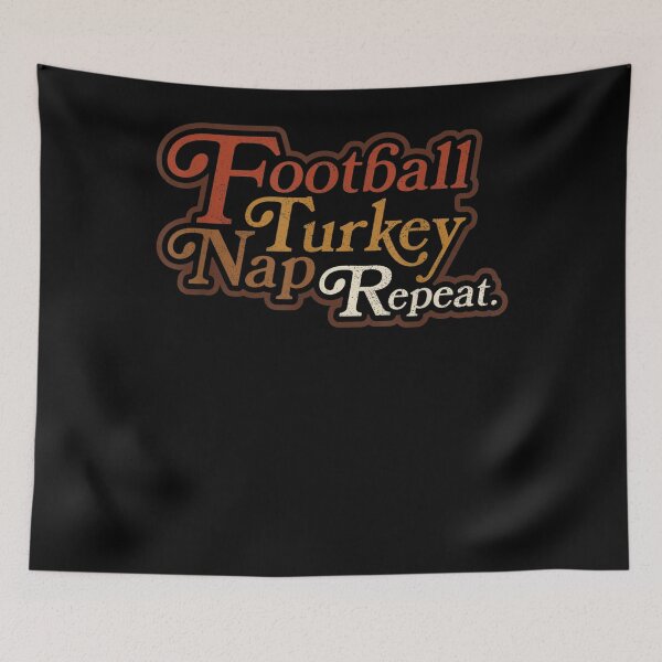 Item preview, Football Turkey Nap Repeat Thanksgiving Retro Vintage Top designed and sold by KimberlyOppen.