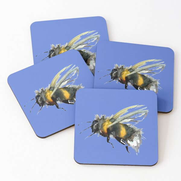 Item preview, Watercolour Bee in motion a great pollinator designed and sold by Liz HL Art Shop.