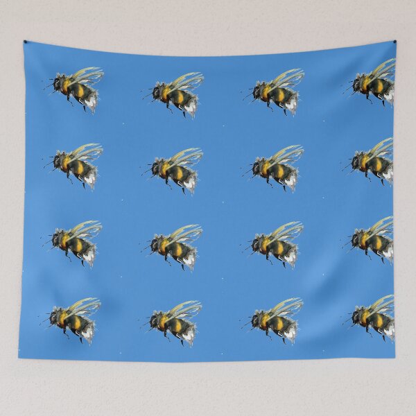 Item preview, Watercolour Bee in motion a great pollinator designed and sold by Liz HL Art Shop.