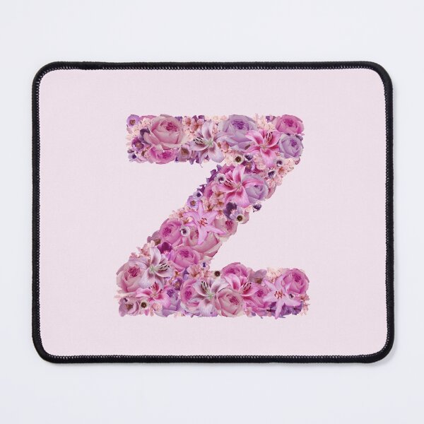 Item preview, Letter Z | Pink Flower Pattern | Letter Art | Typography designed and sold by hayleylauren.