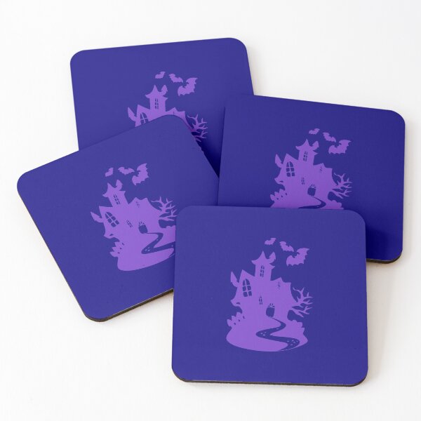 Item preview, horror castle silhoutte purple designed and sold by black wedus.