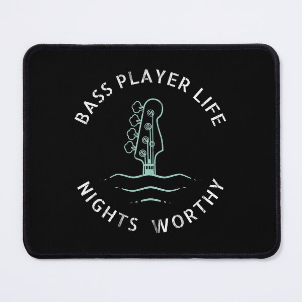 Item preview, Bass Player Life Nights Worthy Dark Theme designed and sold by nightsworthy.