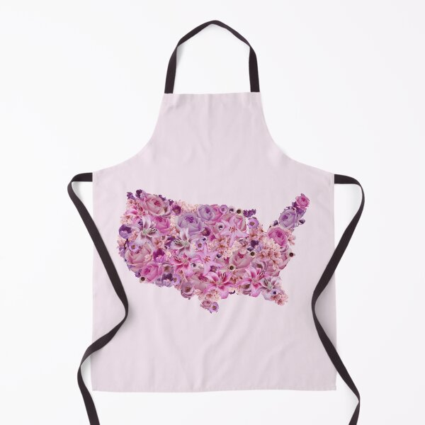 Item preview, Map of America | USA | Pink Flower Pattern designed and sold by hayleylauren.