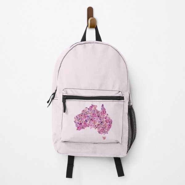 Item preview, Map of Australia | Pink flower pattern designed and sold by hayleylauren.