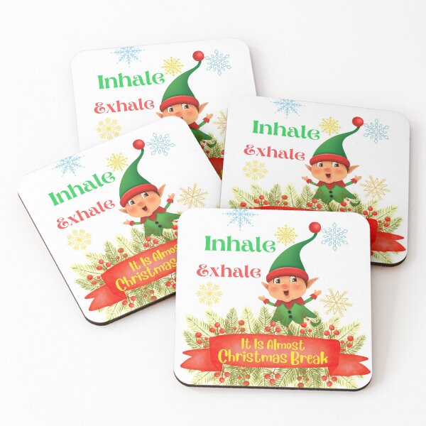 Item preview, Teacher Funny Inhale Exhale Quote Christmas Design designed and sold by AshStylz.