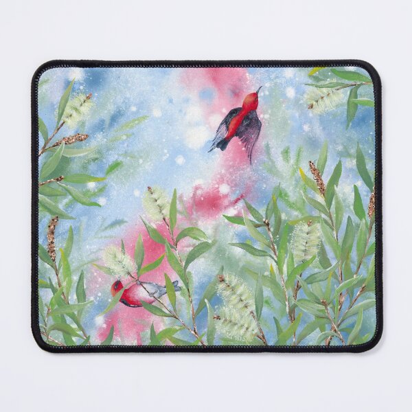 Item preview, “Sweet Scarlet Swerves” Scarlet Honeyeater designed and sold by KADuffy.