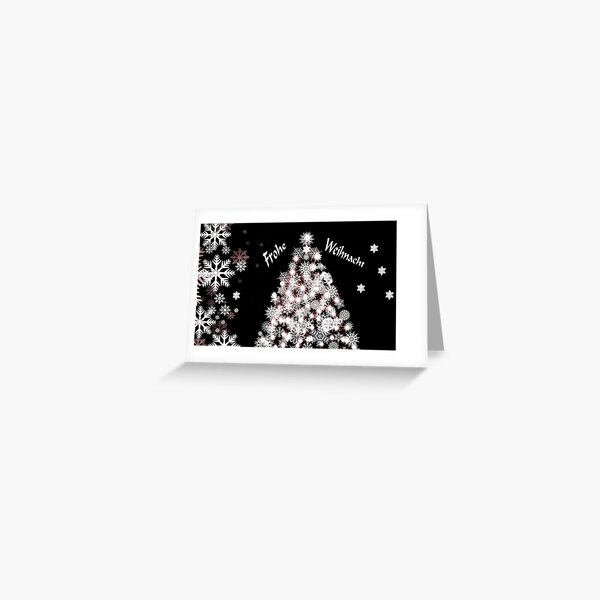 Frohe Weihnacht mit dem Sternenbaum... Grußkarte