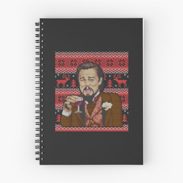 Item preview, l-eonardo Dicaprio Django Laughing Ugly Christmas Sweater p-attern designed and sold by AubreyLRi.
