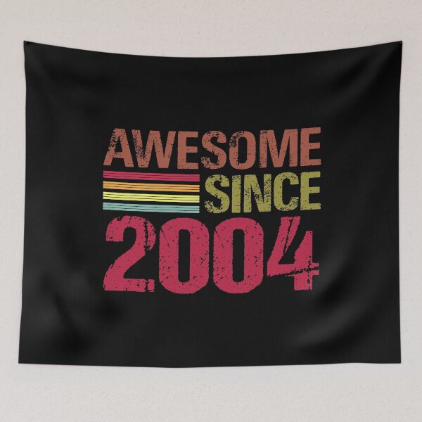 Item preview, Awesome Since 2004 Retro Vintage 17th Birthday Gift designed and sold by designbychow.