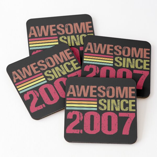 Item preview, Awesome Since 2007 Retro Vintage 14th Birthday Gift designed and sold by designbychow.