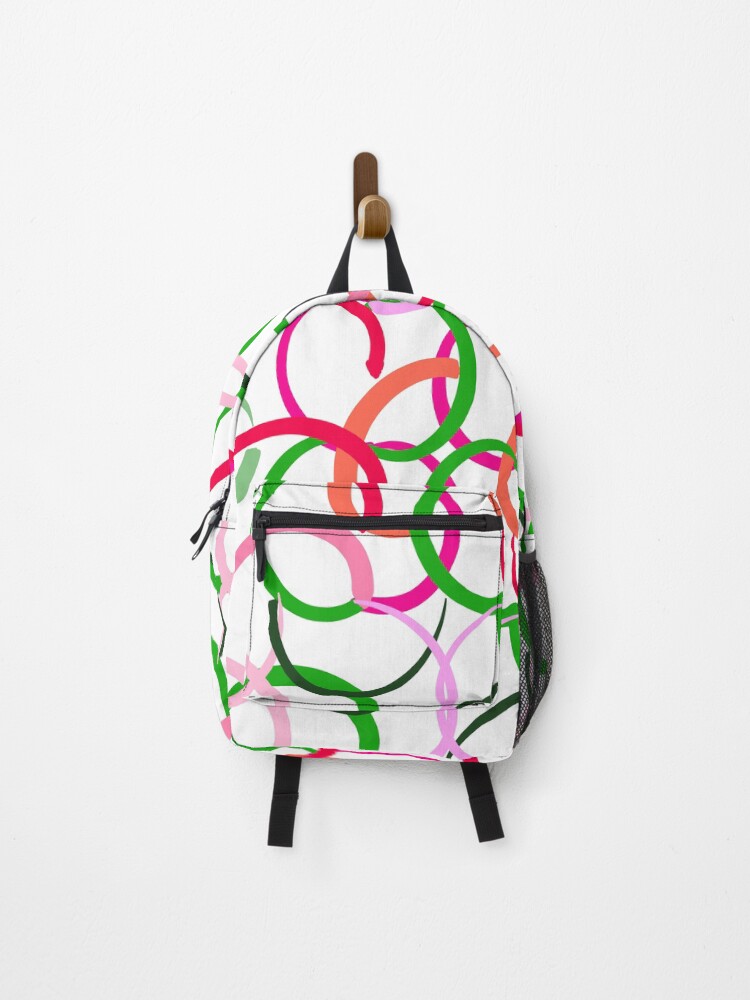 Thumbnail 1 of 3, Backpack, Strawberry Fields designed and sold by PeaceWorkDesign.