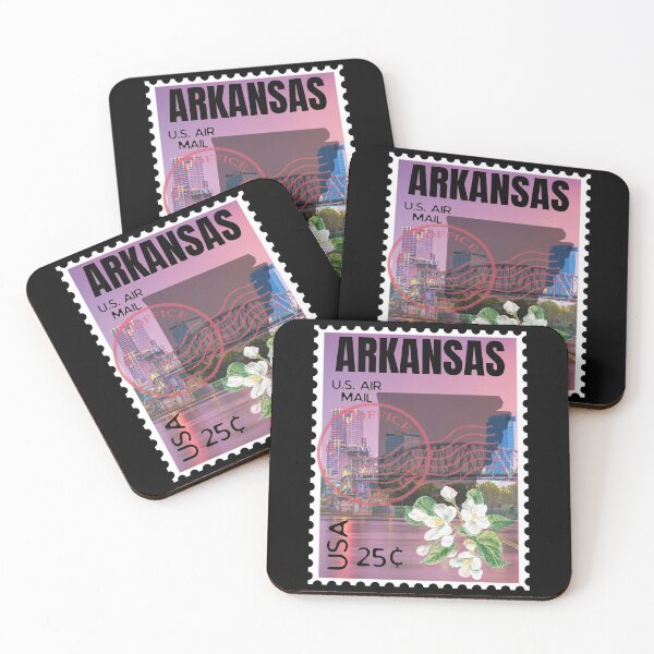 Item preview, Arkansas US Postage Stamp With Apple Blossom and Little Rock designed and sold by S-JDesigns.