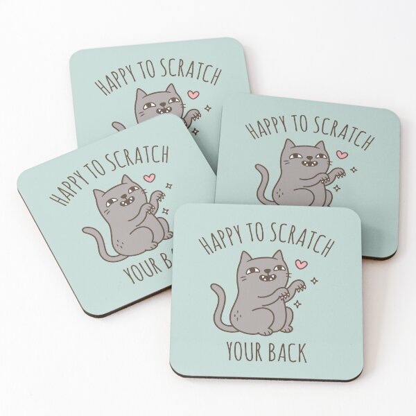 Item preview, Funny Sharp Claws Cat Happy To Scratch Your Back designed and sold by rustydoodle.