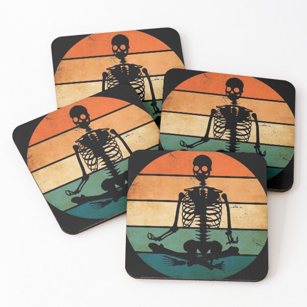 Item preview, Namaste Here Funny Meditation Sunset Halloween Design designed and sold by boopsblunt.
