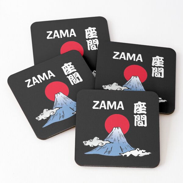 Item preview, ZAMA in Japanese and English with Mt. Fuji and Rising Sun  designed and sold by AuthenticJPN.
