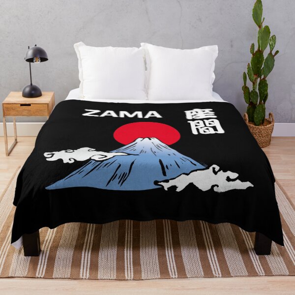 Item preview, ZAMA in Japanese and English with Mt. Fuji and Rising Sun  designed and sold by AuthenticJPN.