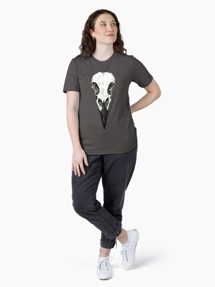 Thumbnail 4 of 7, Essential T-Shirt, Raven Skull designed and sold by WishingInkwell.