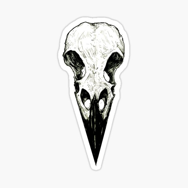 10/30/50pcs Grunge Goth Horror Skeleton Crow Stickers Decals DIY