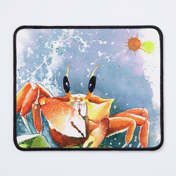Item preview, sea life crab watercolor painting wall art home decor designed and sold by Sophiberry X.