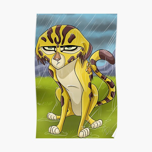 "Lion Cartoon Guard Fuli" Poster for Sale by TheAlexaWayne | Redbubble