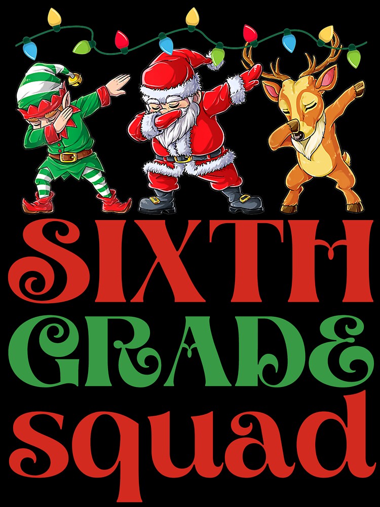 Team 4th Grade Santa Elf And Reindeer Dabbing Kids Christmas T-Shirt Team 4th Grade Santa Elf And Reindeer Dabbing Kids Christmas T-Shirt