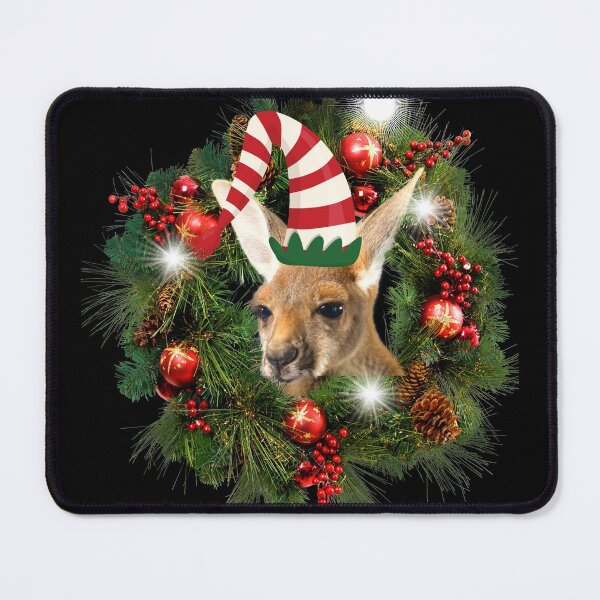 Item preview, Funny Aussie Elf Kangaroo Christmas design designed and sold by AshStylz.