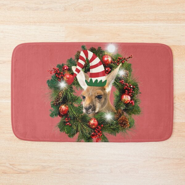 Item preview, Funny Aussie Elf Kangaroo Christmas design  designed and sold by AshStylz.