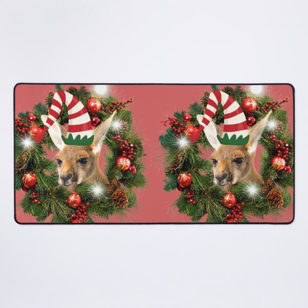 Item preview, Funny Aussie Elf Kangaroo Christmas design  designed and sold by AshStylz.