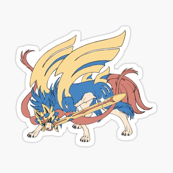 Zacian Legendary Sword Sticker for Sale by alaswell