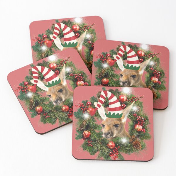 Item preview, Funny Aussie Elf Kangaroo Christmas design  designed and sold by AshStylz.
